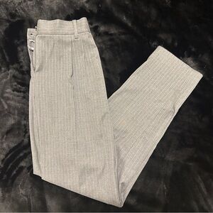 Men's Gray Pinstripe Pants